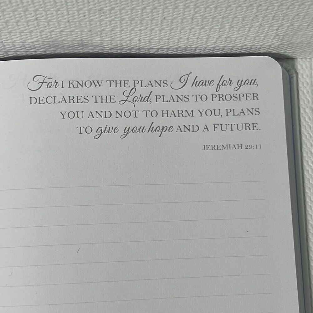 BE STILL Hardcover Notebook Journal Lined Bible Texts Flowers - Picture 9 of 13